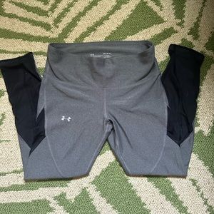 Under Armor Athletic Leggings With Mesh Detailing.
Size Medium.